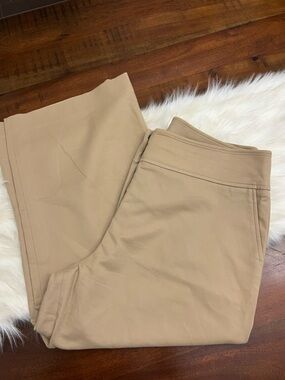 Randy Kemper Khaki Cropped Pants Women’s Size 12 Stretch Career Casual